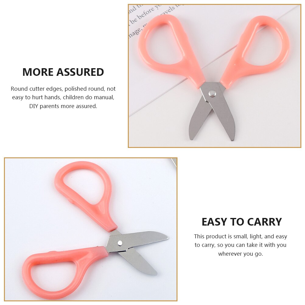 15Pcs Students Safety Scissors School Small Scissors Multi-function Thread Scissors