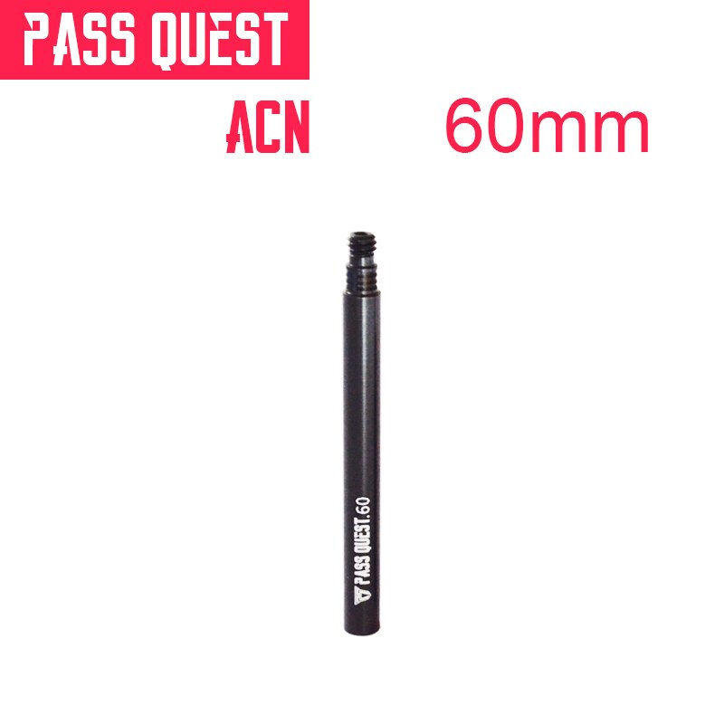 2 Stuks Pass Quest Road Fiets Klep Uitbreiding Bike Vacuüm Velg Tubeless Vacuüm Nozzle Extension Nozzle 20/40/60Mm: NO detachable 60MM