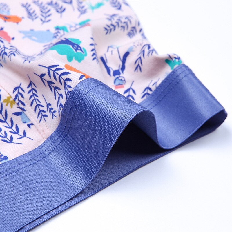 Par de ropa interior jóvenes hombres de algodón de impresión con personalidad Boxer Shorts transpirable hombre Calzoncillos hombre Cueca Calzoncillos