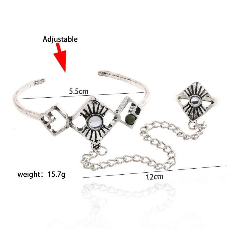 neue Stil sterben Armbinde Charme Armbänder Finger Kette Legierung Kette neutral Mann Hand Kette Perlen DIY Schmuck