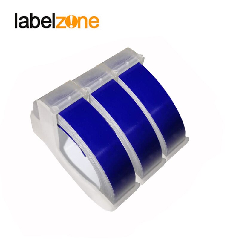 20 colors 3Rolls/lot 3D 9mm PVC Embossing Label Tape Compatible Dymo 1610 12965 Manual Label printer for Motex E101 Label Makers: Purple blue