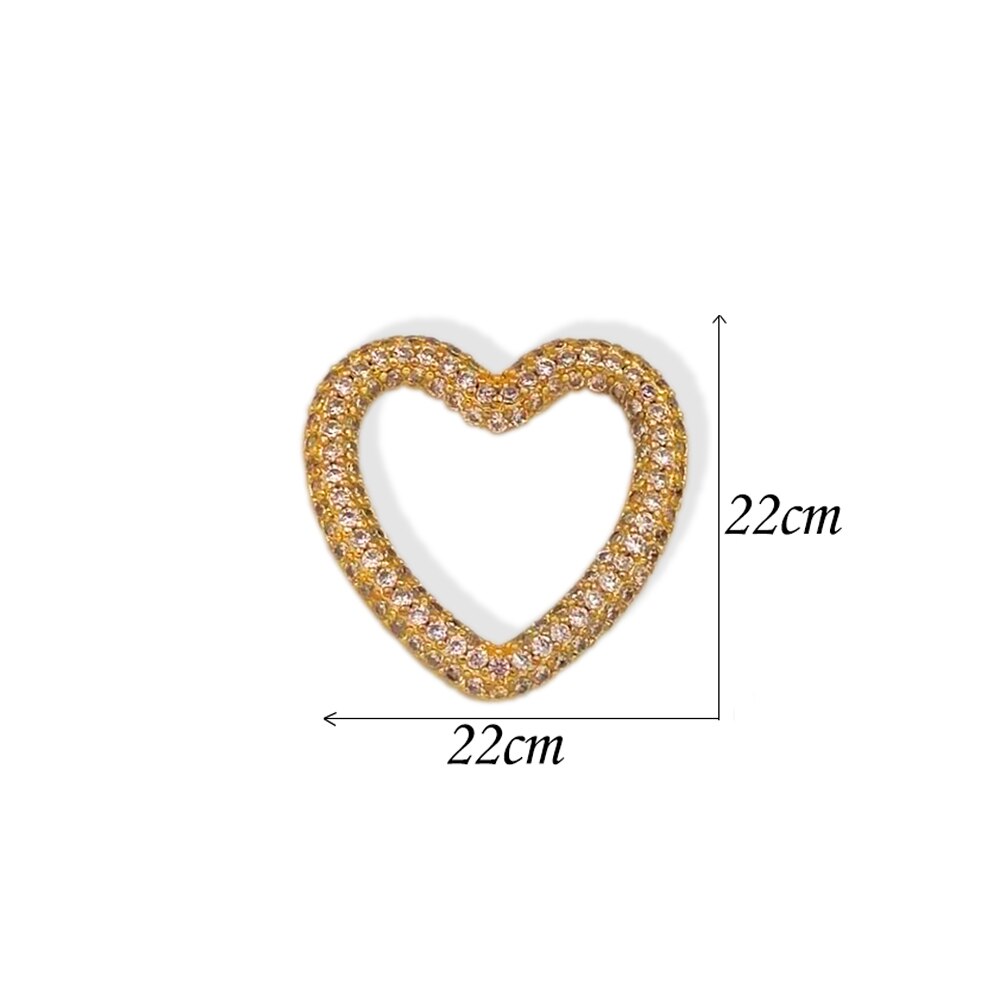 Crystal Geometric Bracelets For Women Girls Gold Color Micro Pave CZ Oval Heart Star Wristband Jewelry Party