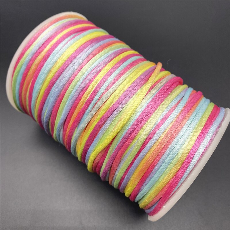 5yards 2,5mm Bunte Schnur Seil Gewinde Chinesischen Knoten Macrame Schnur Armband Geflochtene String DIY Quasten Perlen Für Shamballa: 08