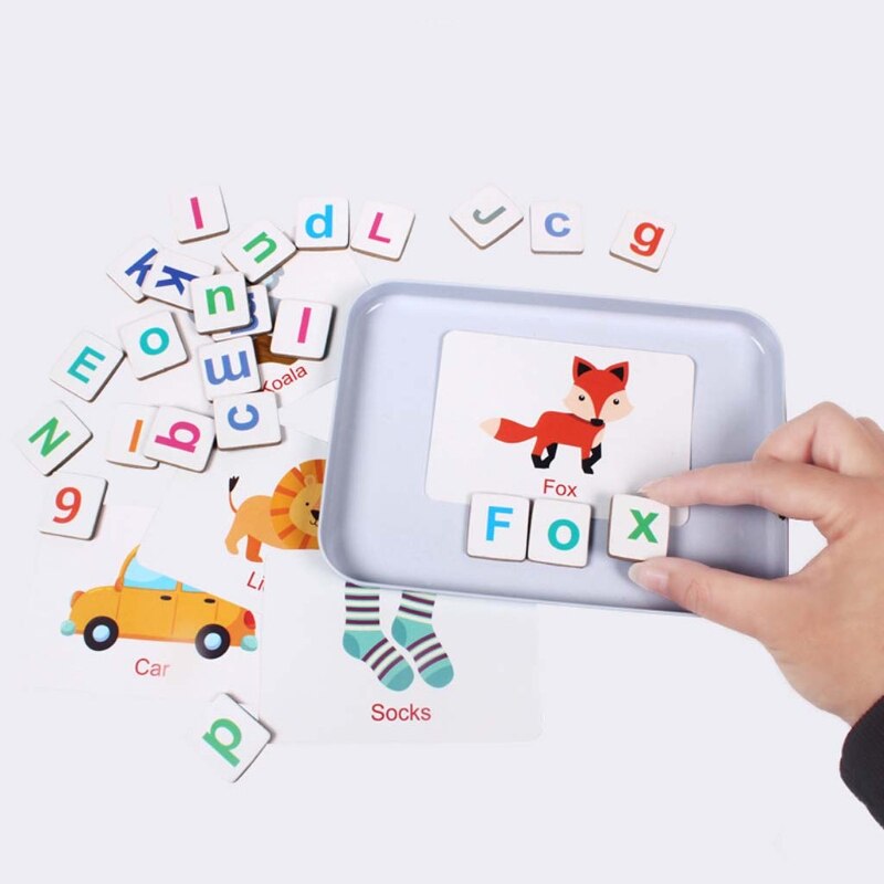 1 Set Wooden Magnetic Letters Numbers Toys Fridge Magnets Alphabet Word Cards Spelling Counting Game Learning Math