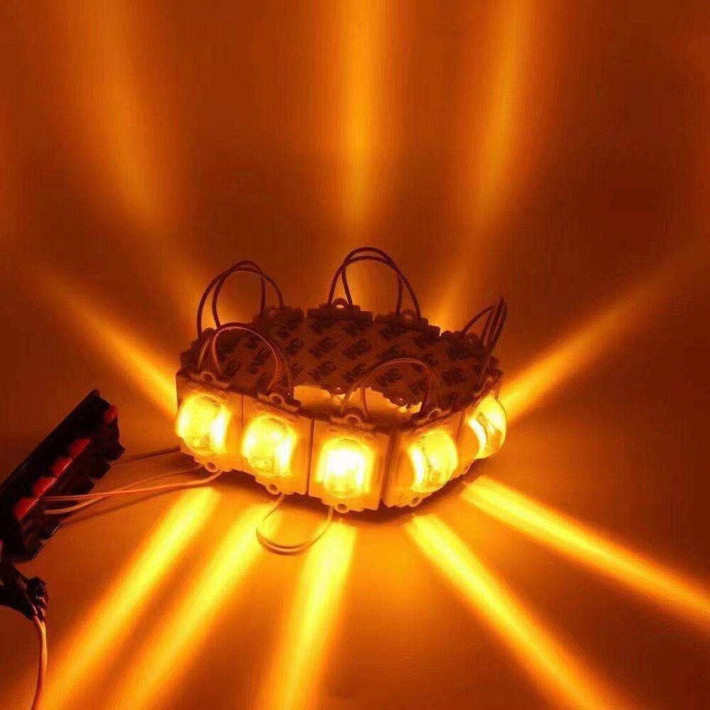 100Pcs 2835 Led Module Injectie Met Lens DC12V Waterdichte Display Modules Voor Reclame Licht Woorden Back Light