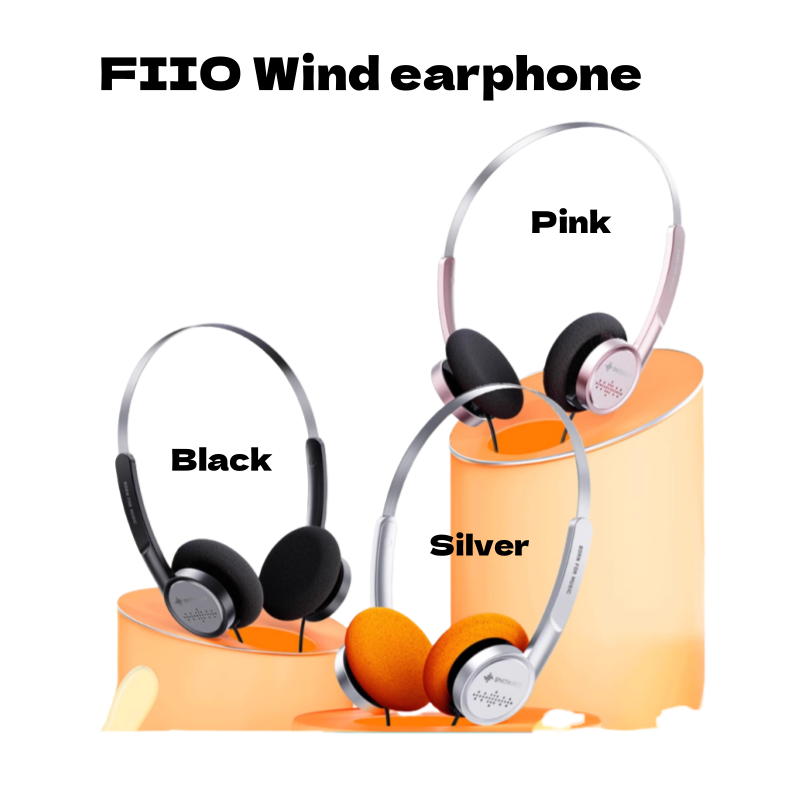 FIIO Wind fever portable retro headset HiFi wired music player popular mobile phone headphones