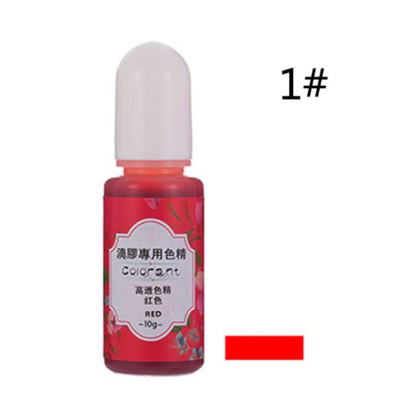 13 farben Epoxy UV Harz Färben Farbstoff Flüssigkeit Epoxy Pigment Harz Farbstoff Verblassen Resistance10ml Transluzenten B85D: 1