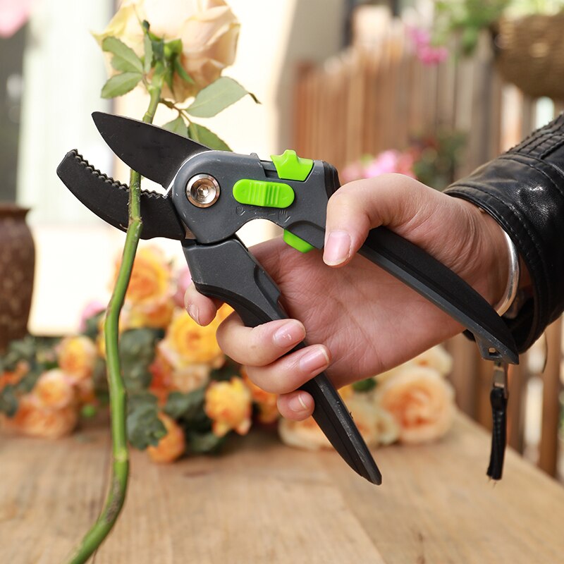 DTBD Plant Trim Horticulture Hand Pruner Cut Secateur Shrub Gardening Scissor Tool Anvil Branch Shear Orchard Pruning Shears