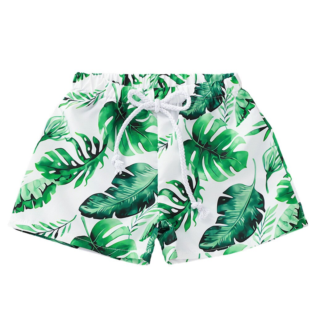 Kinderen jongen meisje tropische diepe bos gedrukt casual strand broek shorts купальник