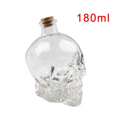 Crystal Glass Skull Head Shot Transparent Champagne Cocktails Beer Coffee Wine Bottle Cups Set Drinking Containers Tequila Cup: Bottle-200ml