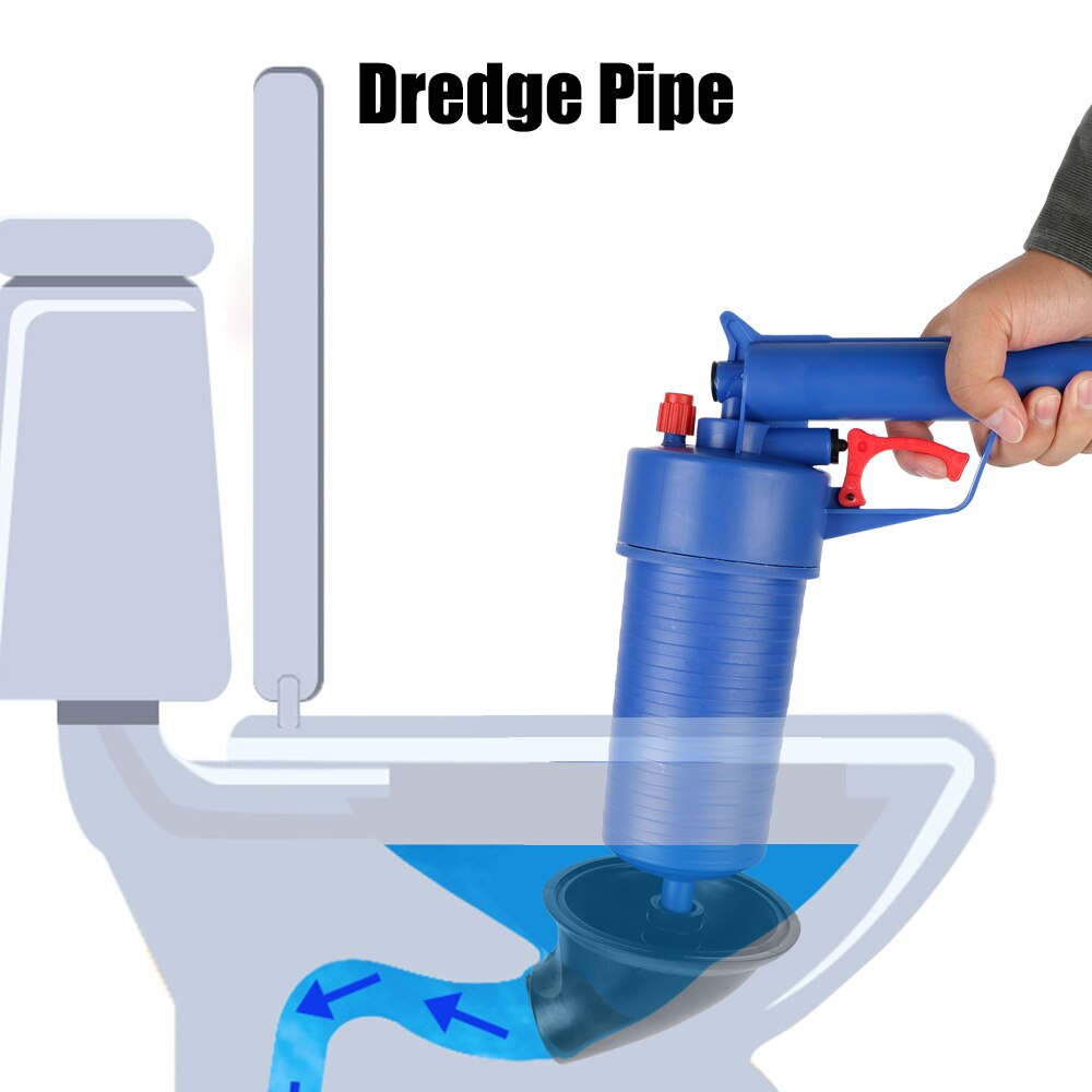 Dredge Pipe Air Pump Pressure Unblocker Pipe Plunger Drain Cleaner Manual Pipeline Clogged Remover Sewer Sinks Basin