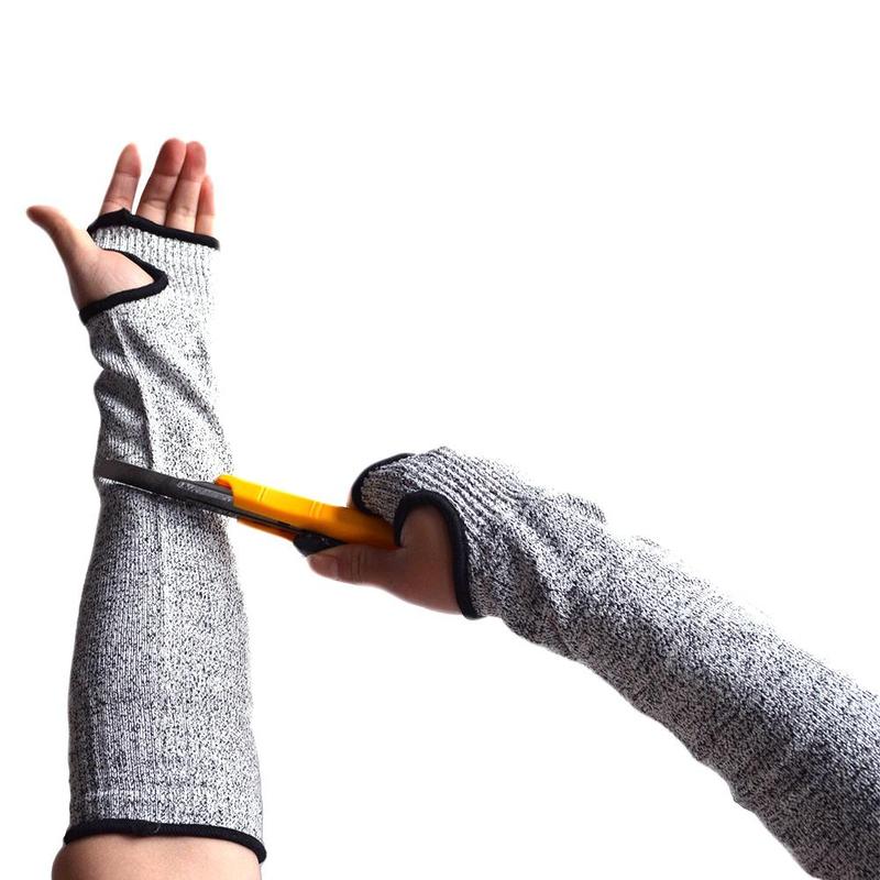 1 stk mærke sikkerhedsarm ærme anti cut punkteringssikker beskyttelses bracers protector sport drive work håndled fitness armbånd