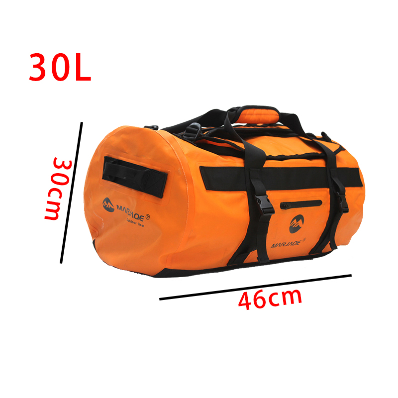 Outdoor Waterproof Bag Fishing Dry Bag Camping Fitness Sailing Water Resistant Bag Trekking River Expedition Shoulder Ocean Pack: FSXLB01-30L 1