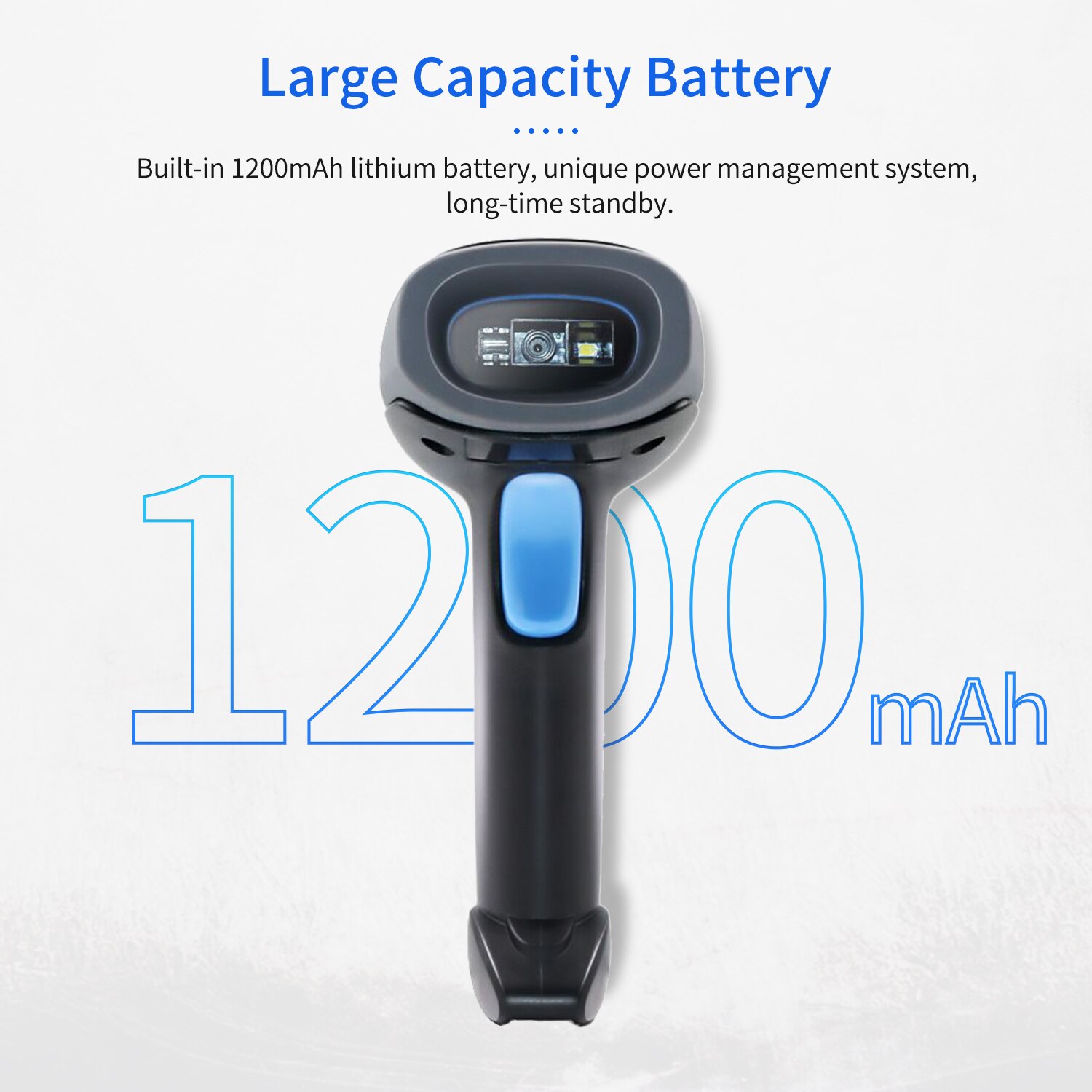 Ręczny skaner kodów kreskowych 1D/2D/skaner kodów QR skaner kodów 2.4G bezprzewodowy i USB przewodowy kod kreskowy czytnik kompatybilny z okna android prochowiec Linux