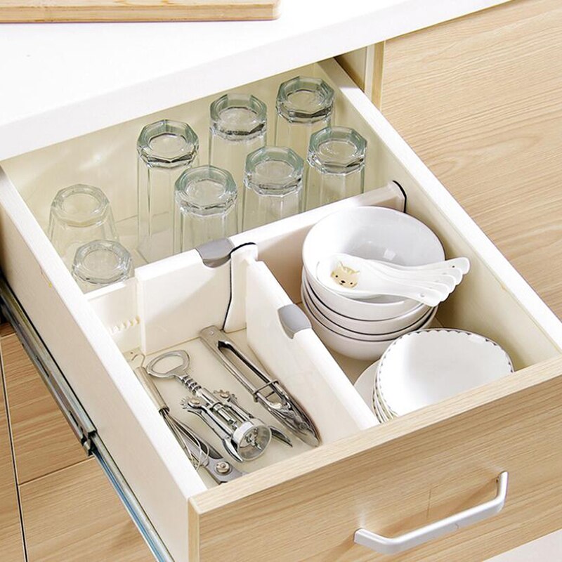 Retractable Desk Drawer Divider Wardrobe Partition Board Telescopic Classified Storage Separate Plate