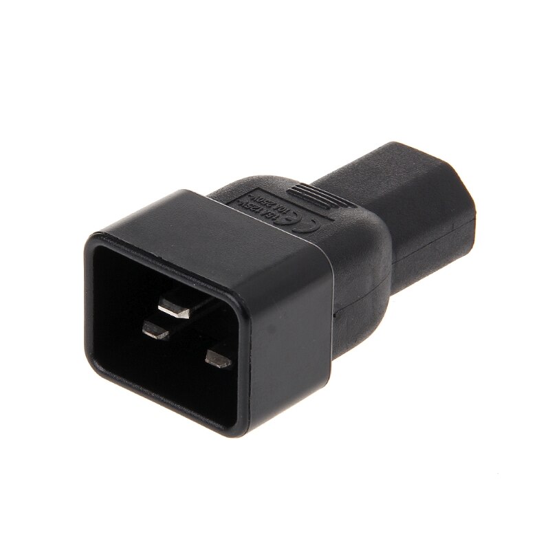IEC 320 C20 3-Pin macho a C13 3-Pin hembra enchufe Adaptador convertidor de fuente de alimentación B85B