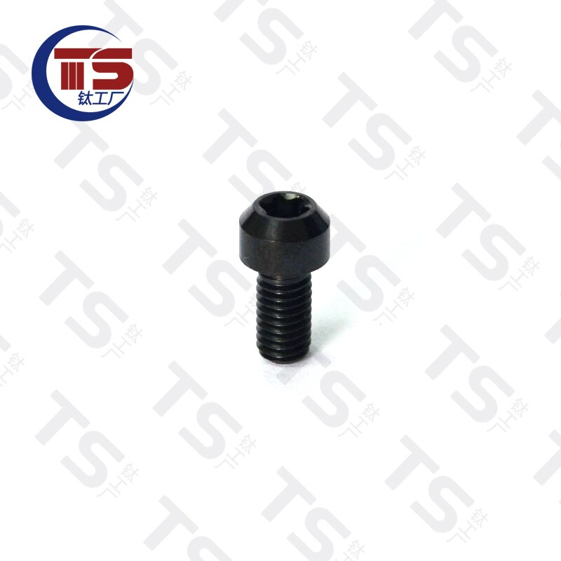 TS Titanium Alloy TORX Head Bolts Screw M5X65mm Allen Key Hex Screw for Bicycle Motorcycle Fastener（1pc）: Black