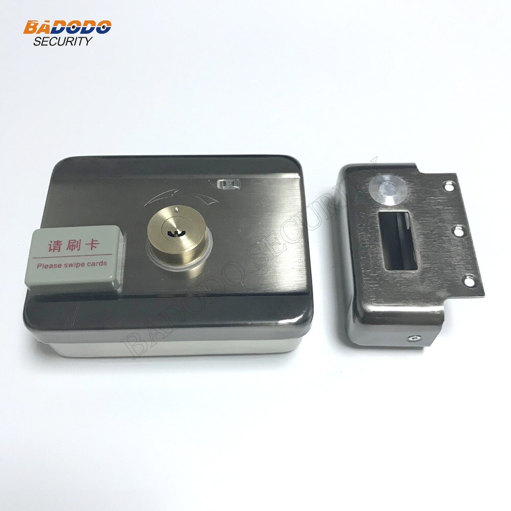 Electric lock motor lock support 125KHz RFID card mechanical keys to open the door for access control home security