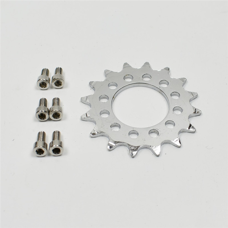 16T Fixed Gear For Bicycle Disc Brake Mount Bolts-fixed Chain Wheel 6 Screw Disc Hub Convert To Fix Gear Single Speed Fixed Cog