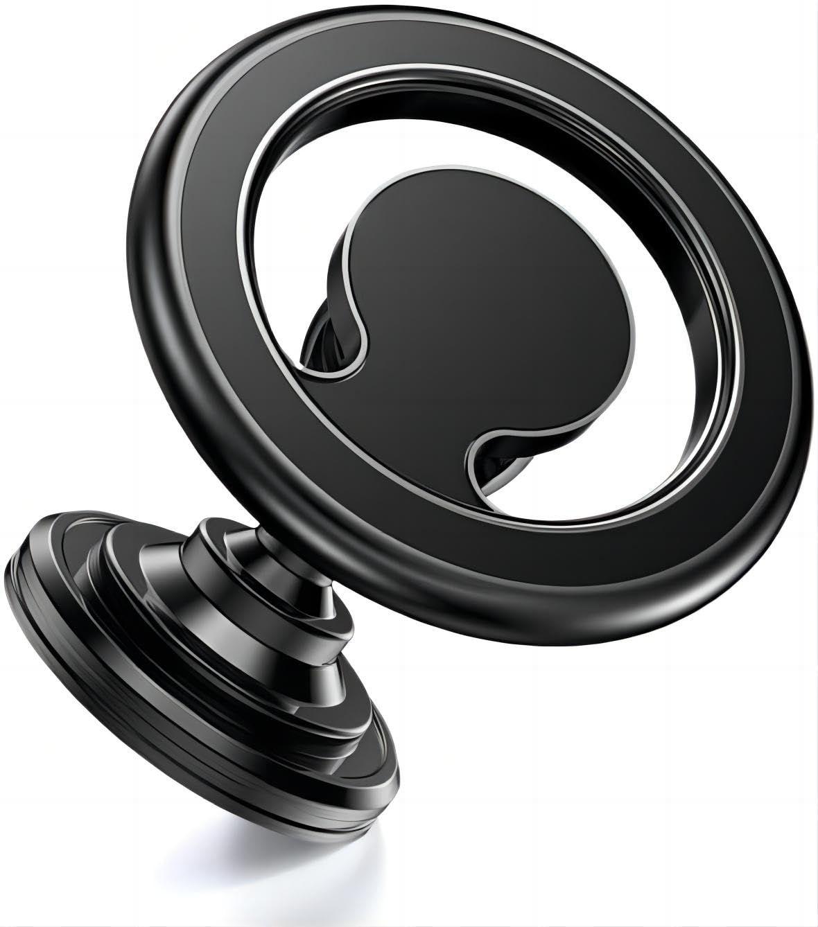 magnetische telefoonstandaard, draaibaar dashboard zwart, montagesteun GPS mobiele beugel in auto voor Macsafe iPhone 15 14 13 12