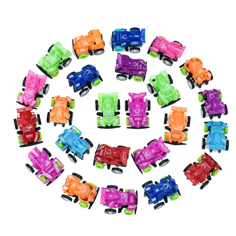 10pc Pull Back Mini vehicle Cartoon Car Kids Birthday Party Toys for Boys Funny Baby Kids Educational model Plastic toy: 6