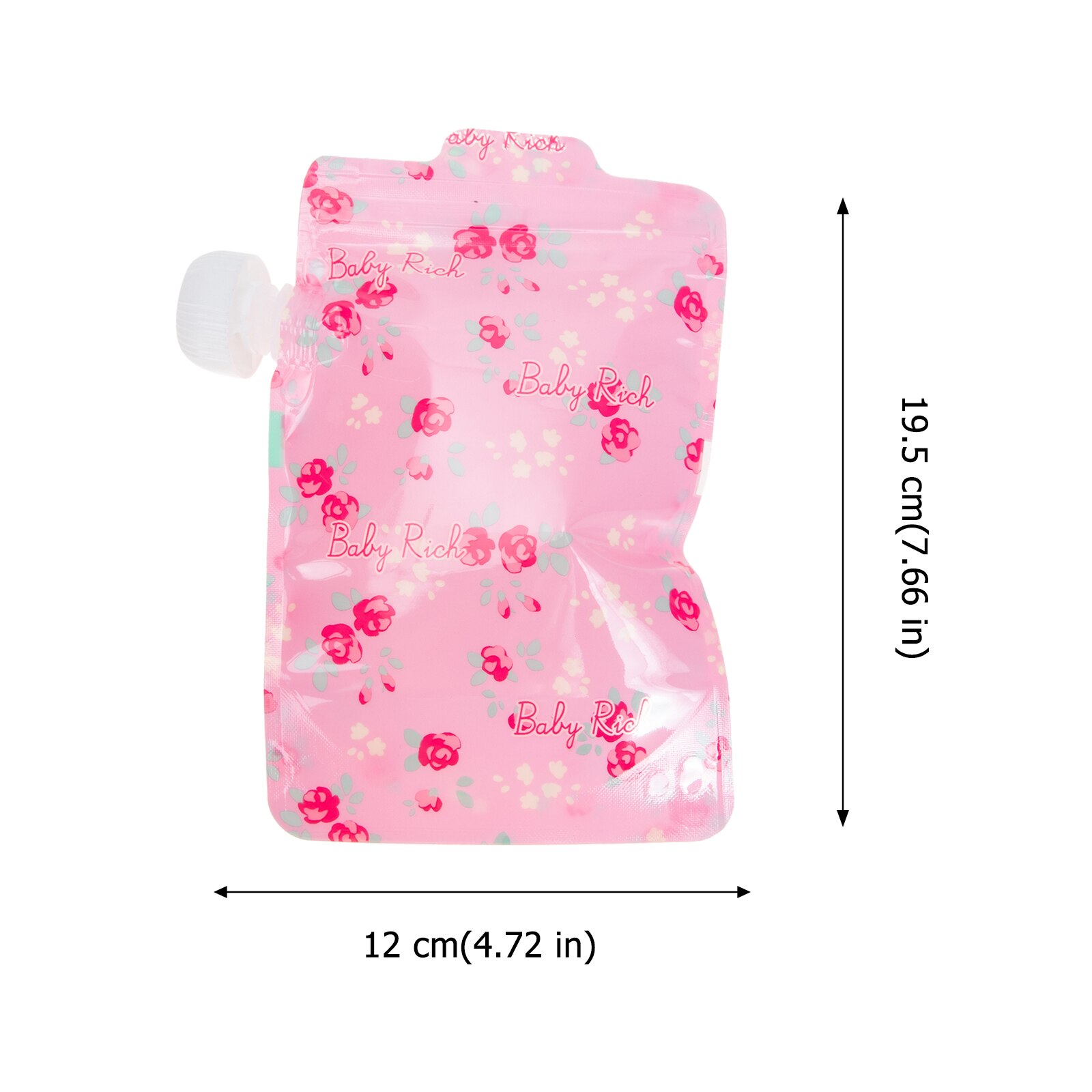 5pcs Baby Food Pouch Refillable Squeeze Food Pouch Food Bags Containers