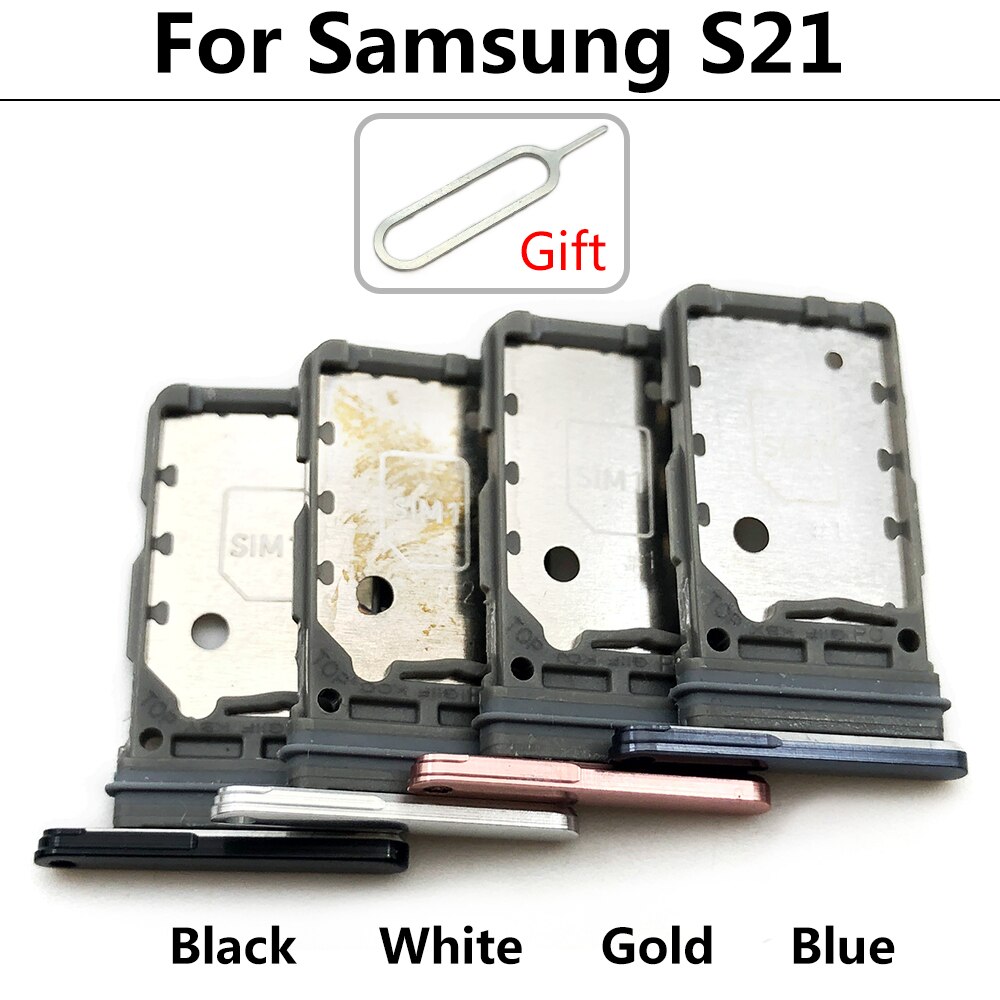 Voor Samsung S20 Fe S21 Telefoon Behuizing Sim-kaart Adapter Micro Sd Card Tray Houder Telefoon Onderdelen