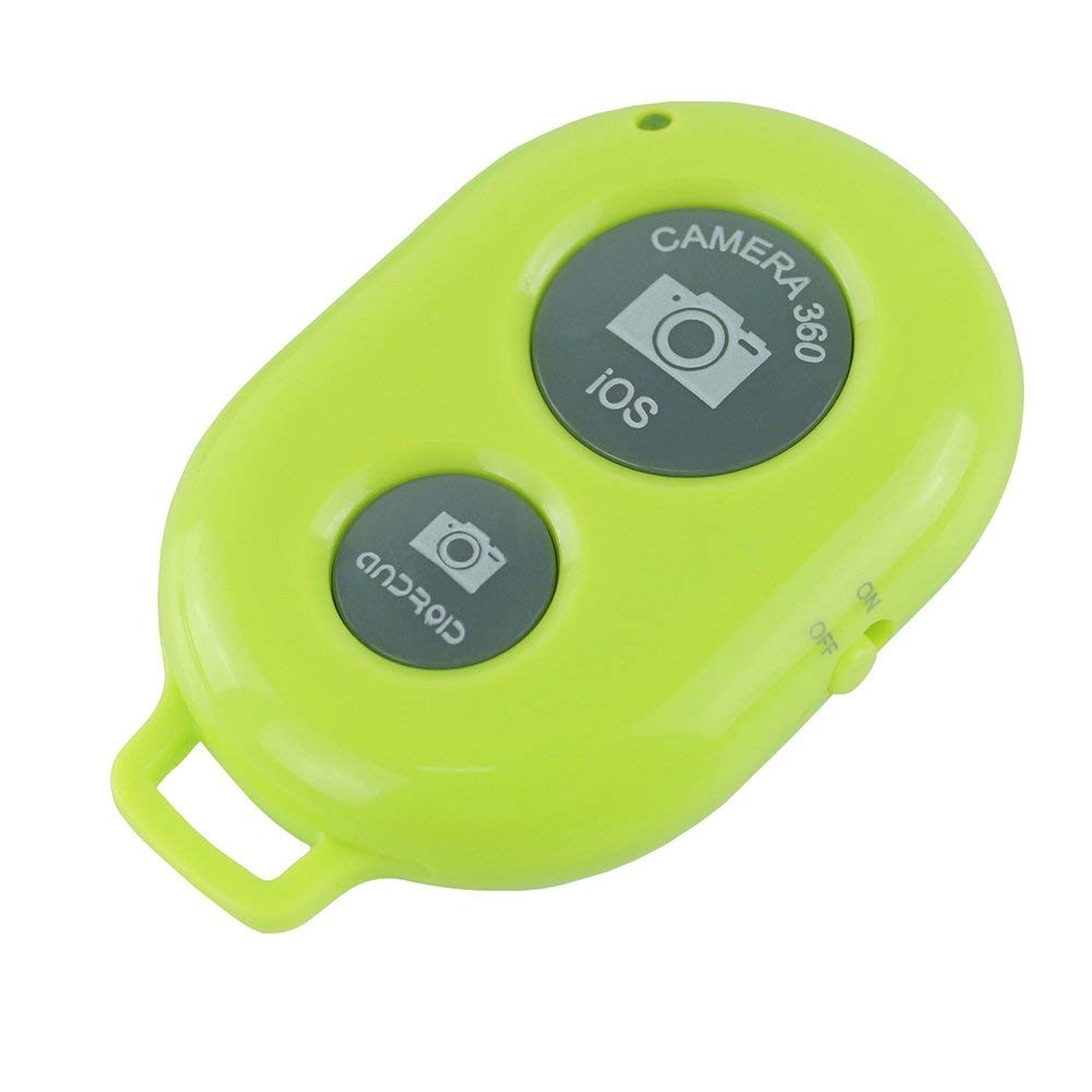 Bluetooth Selfie Wireless Camera Shutter Remote Control Release Self Timer for iPhone for xiaomi for Samsung: Green