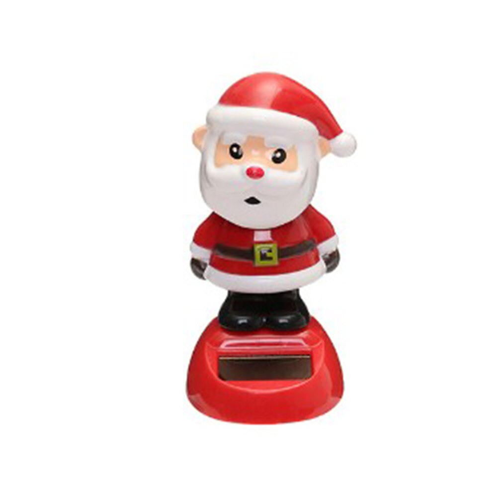 1 stuk schattige, op zonne-energie werkende, dansende, schommelende speelgoedauto, kerstdecoratie voor thuis, auto-accessoires: 4