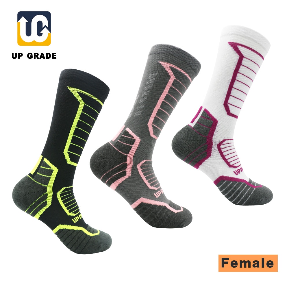 UG 1 paare/los Knie-Hohe Männer Dame Radfahren Reiten Socken Atmungsaktive draussen Sport Lauf Socken Camping Radfahren calcetines ciclismo
