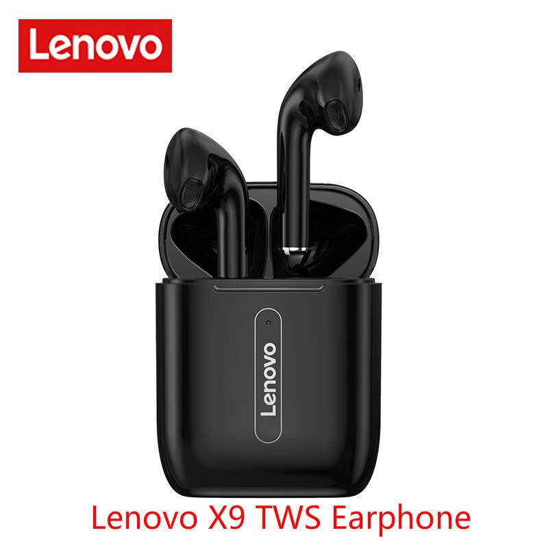 Lenovo X9 Vero Senza Fili di Bluetooth 5.0 Auricolare Touch di Controllo Dinamico HIFI Stereo Auricolari Vivavoce Auricolare Sport 300mAh