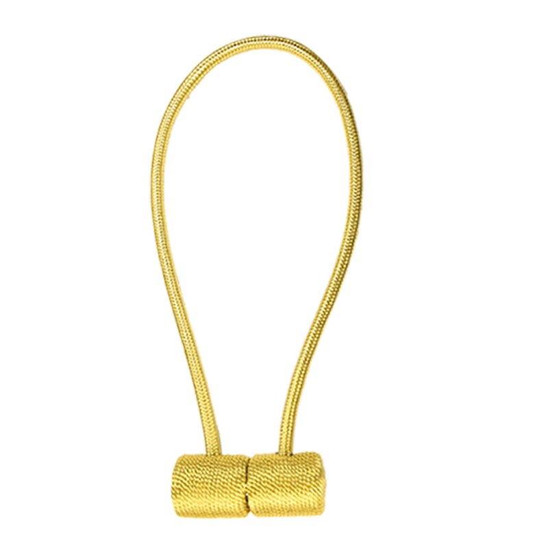 Support de rideau magnétique moderne à cordon tissé, 1 pièce, accessoire pour rideau décoratif pratique: gold