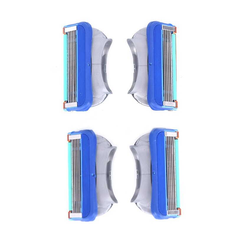 4 Stuks Veiligheid Blades Cassette Scheerapparaat Pak Voor Scheren Blades Vervanging Gezichtsverzorging 5 Layer Scheren Scheermesjes Voor Mannen