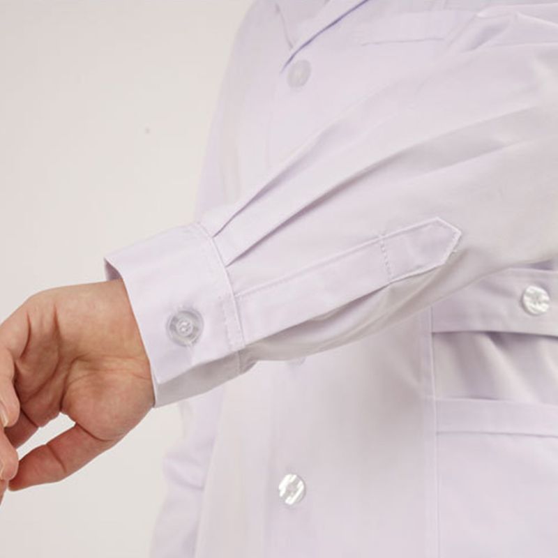 Kvinner todelt sykepleier uniform sett hvit multi-lomme button-down topper skjorte uformelle lange bukser løs dress klinikk