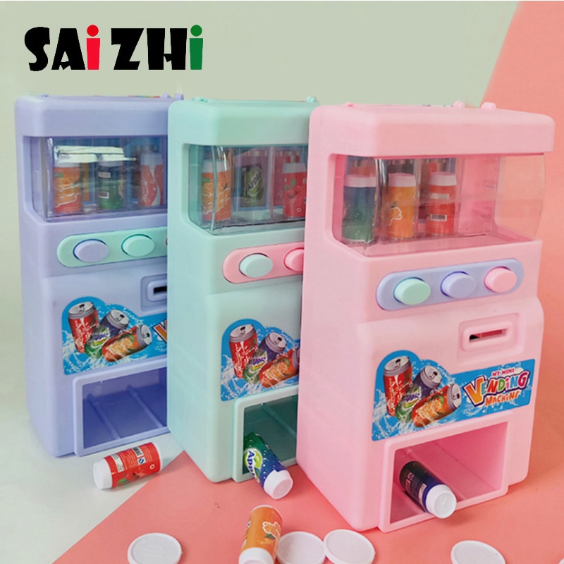 Saizhi Children's Toy Vending Machine Simulation Shopping House Set Baby Game Toys Give Children the Best Random Color