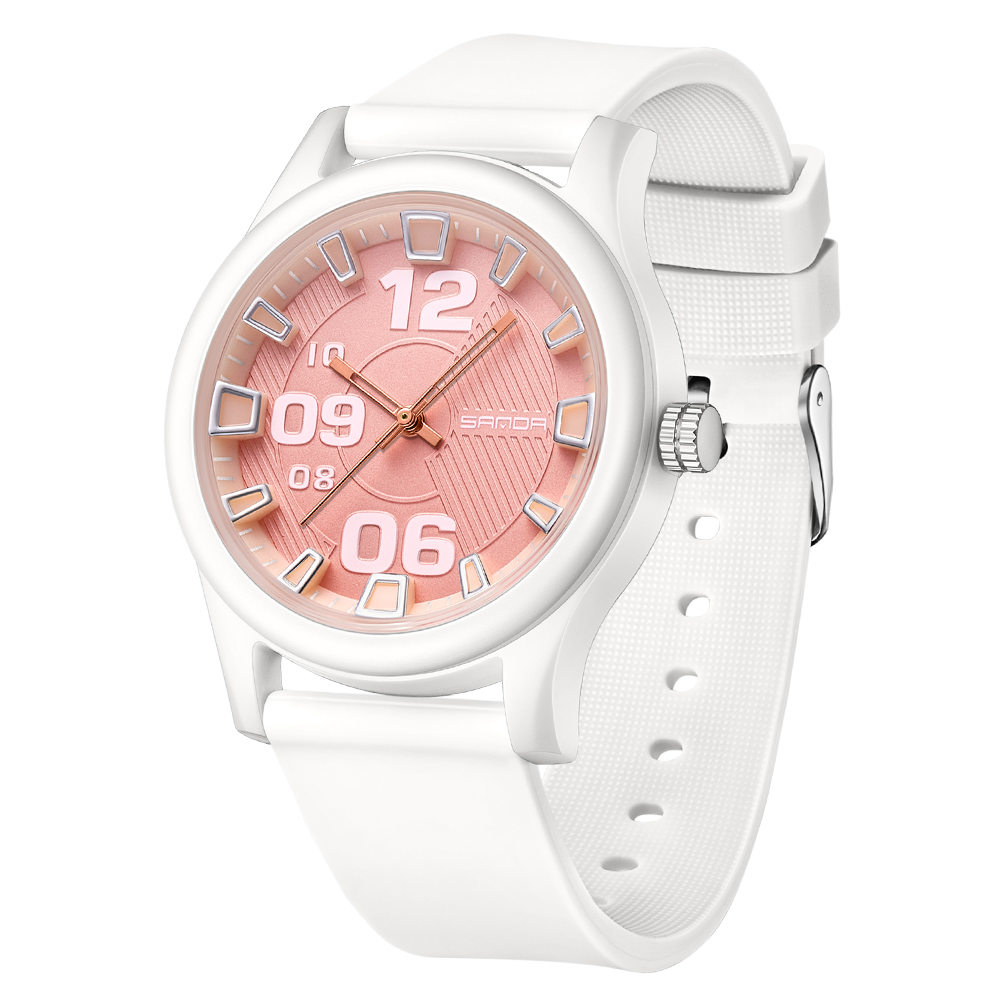 Relojes de para mujer, relojes simples e informales con correa de silicona suave para mujer, relojes de enfermera impermeables para mujer, reloj de pulsera para mujer: Plata