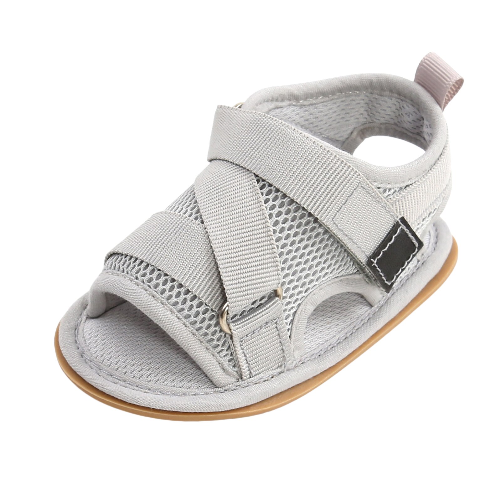 Citgeett Summer Newborn Girls Boys sandali solidi scarpe Mesh traspirante piatto suola morbida scarpe Casual