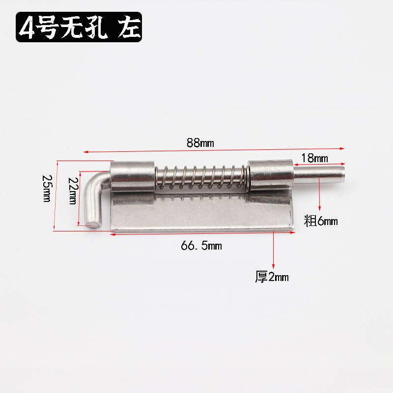 Verrou de porte à ressort en acier inoxydable, boulon de sécurité, baril, boulons cachés pour soudage industriel, matériel d'armoire de Distribution: M