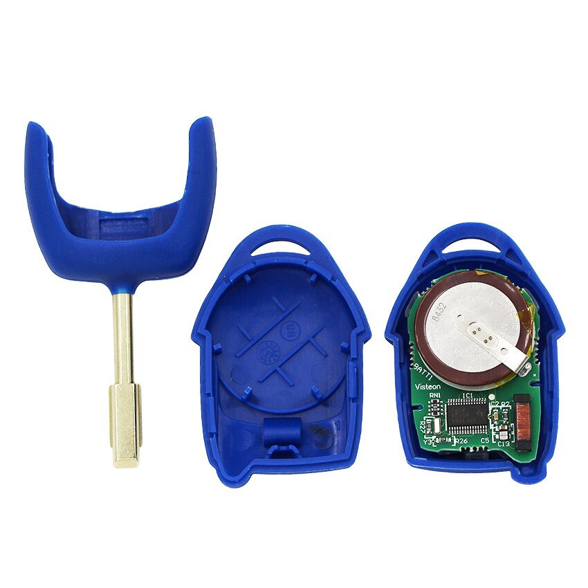 Clé télécommande à 3 boutons 433MHz ID63, puce électrique pour Ford Transit WM VM 2006 P/N: FO21 Blade