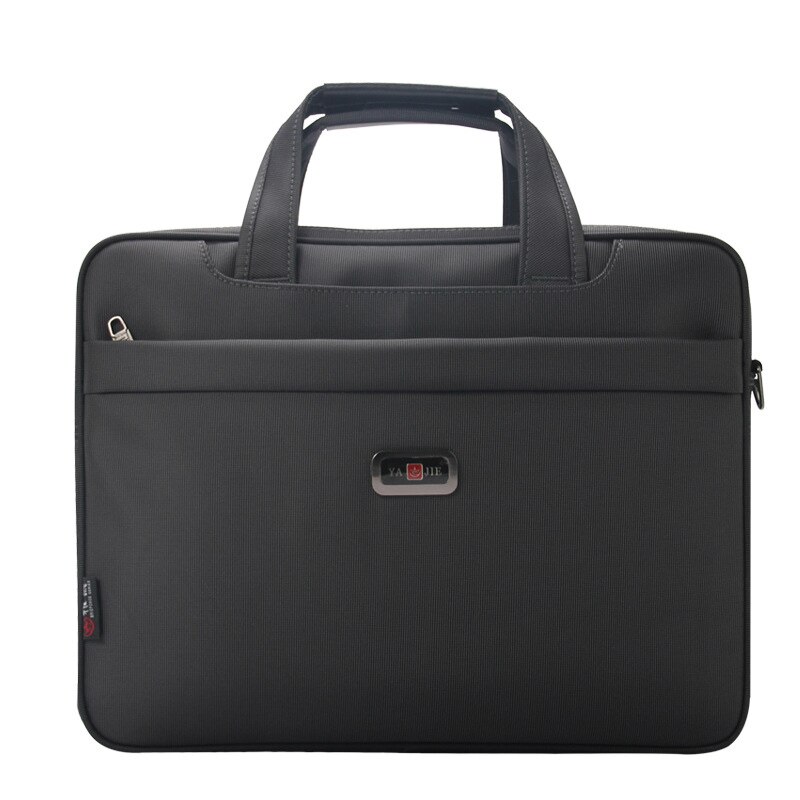 Merk laptoptas 16 inch laptop waterdichte notebook schoudertas handtas voor mannen aktetas: Grijs