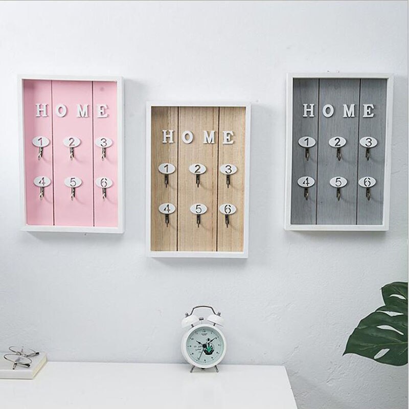 Foyer Key Storage Box Restaurant Milk Tea Shop Wall Storage Rack Decoration Wall Hangings Home Decoration Key Rack