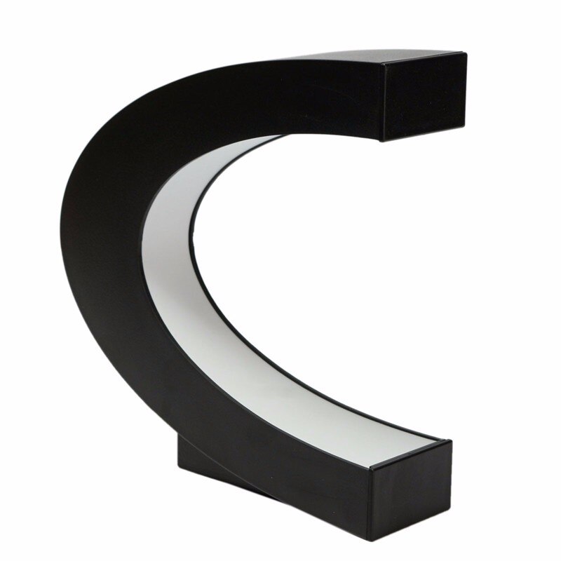 C Shape LED World Map Decoration Magnetic Levitation Floating Globe School Geography Teaching Resources Home Office Decor