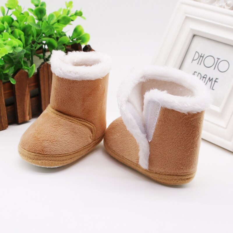 Ins Pasgeboren Baby Warm Katoen Laarzen Meisje Jongen Casual Schoenen Babyschoenen Pasgeboren Leuke Antislip Zachte Tong Schoenen herfst Winter