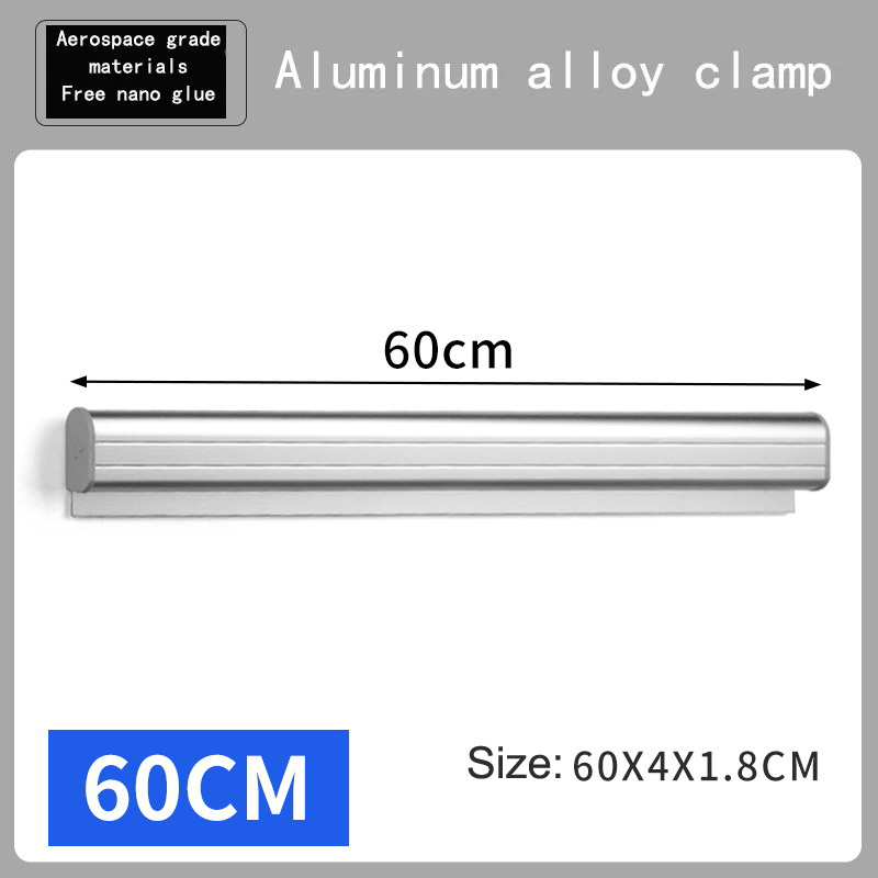 30-50cm Aluminum Alloy Take-out List Receipt Clip Wall-mounted Kitchen Organizer Menu Ticket Holder Invoice Restaurant Clip: GRAY