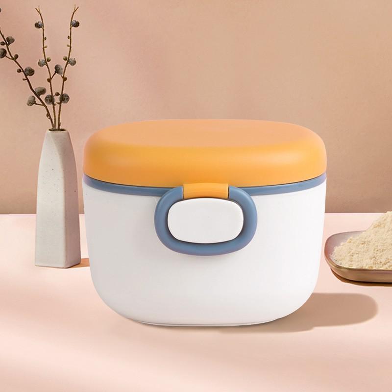Baby Portable Infant Milk Powder Box Food Storage Box Formula Dispenser BPA Free Cartoon Toddler Snacks Cup Container Kids: Yellow