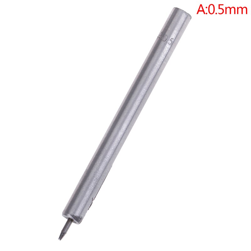 DIY Handmade Round Hollow Drilling Leather Punching Tools Belt Punches Handicraft Puncher Leather Tool 0.5mm-2.5mm: 0.5mm