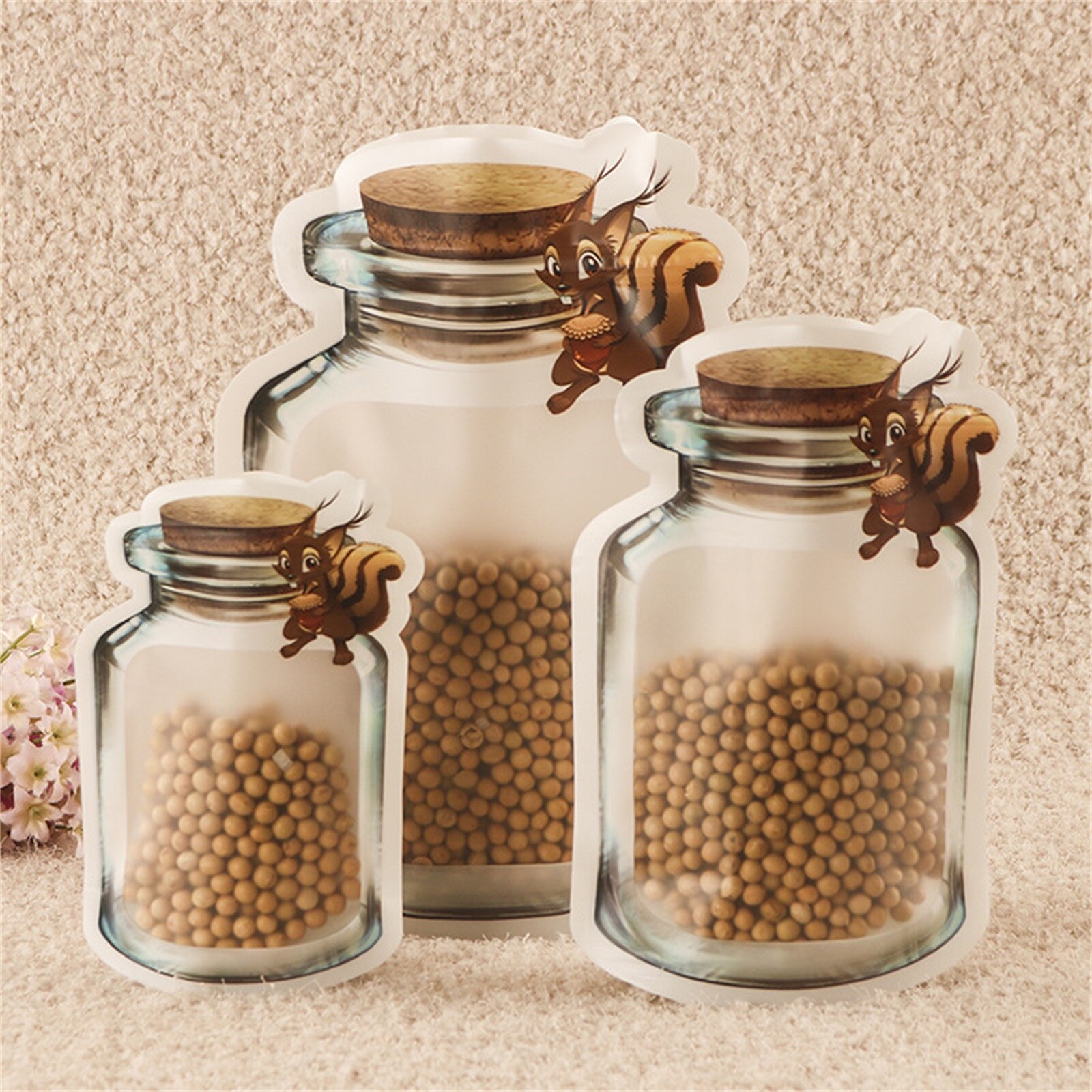 Bolsa sellada con cierre hermético para guardar aperitivos, bolsa de almacenamiento para conservar alimentos transparente, nevera reutilizable, contenedor de alimentos