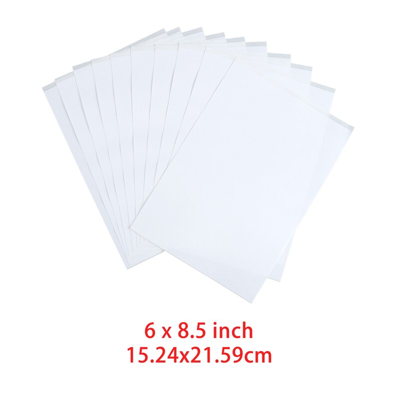 10 Sheets/pack 4 Sizes Clear Double Sided Adhesive Sheets for Diy Sticker Card Making Embossing Stencil Photo Albums: TT250