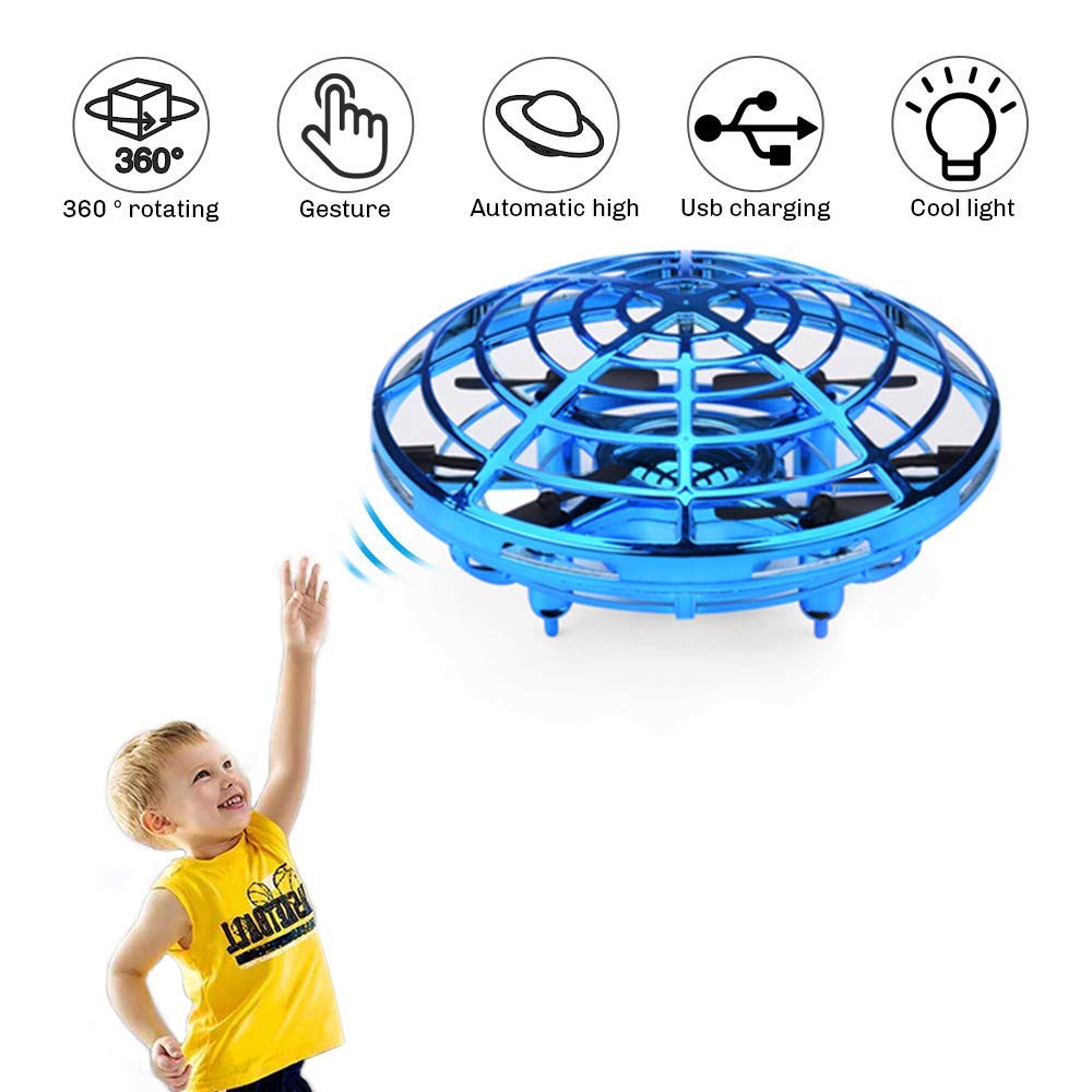 Hand Gesteuert Fliegen Ball Interaktive Infrarot Induktion Hubschrauber Rotierenden Ball und LED-leuchten für Jungen Mädchen freundlicher