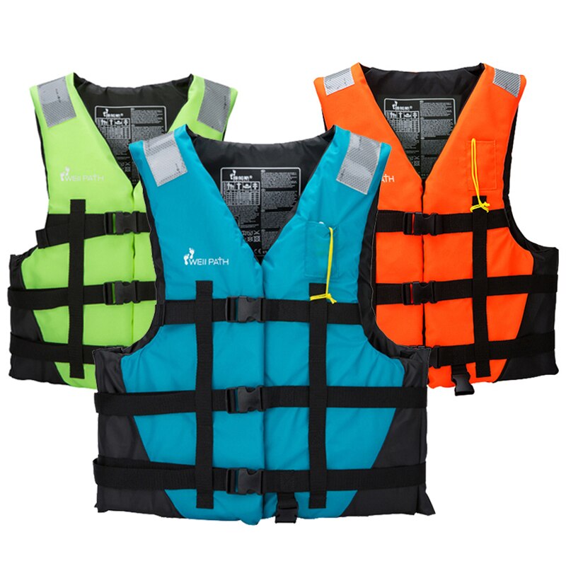 WELLPATCH Men Women life vest Swimming Boating Surfing Sailing Swimming vest EPE Polyester safety Float jacket